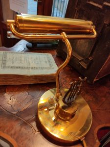 lampada da pianoforte antica