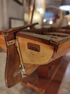 barca antica gozzo ligure modellino