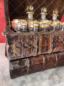 scatola finti libri antica porta liquori