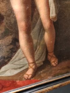 quadro antico dipinto italiano san sebastiano