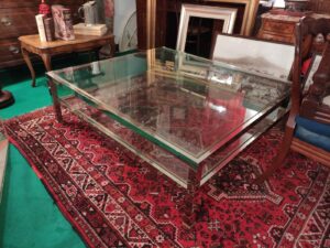 tavolino da divano cristallo grande antico