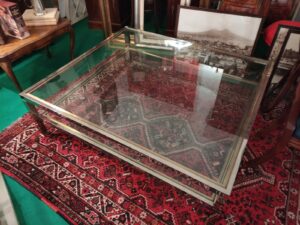 tavolino da divano cristallo grande antico