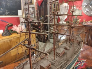 antico modellino vascello italiano