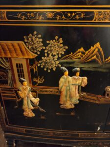 antica credenza chinoiserie laccata