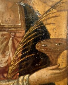 antica tavoletta toscana fine 1500 santa lucia