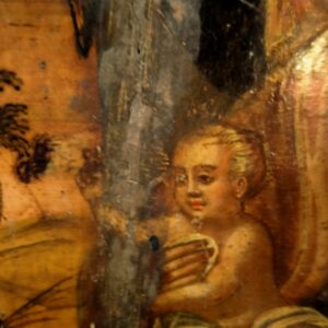 antica tavoletta toscana fine 1500 santa lucia