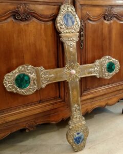 antica croce extralarge barocca pietre dure