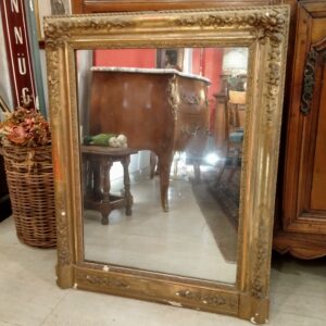 grande specchiera verticale dorata antica francia