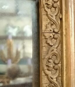 grande specchiera verticale dorata antica francia